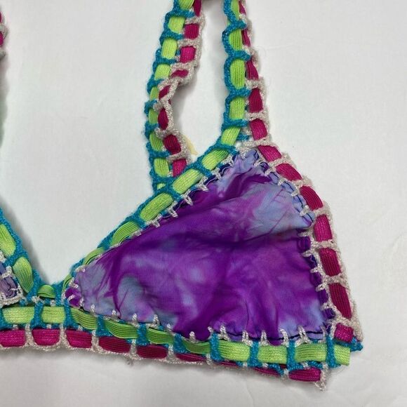 Designer Tie Dye Bikini‎ Top - Picture 2 of 6